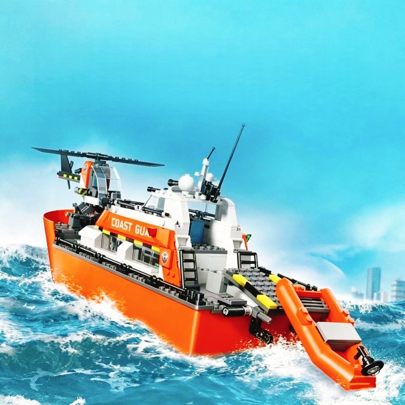742PCS Rescue Boat Helicopter  - Lego Set City recension och pris
