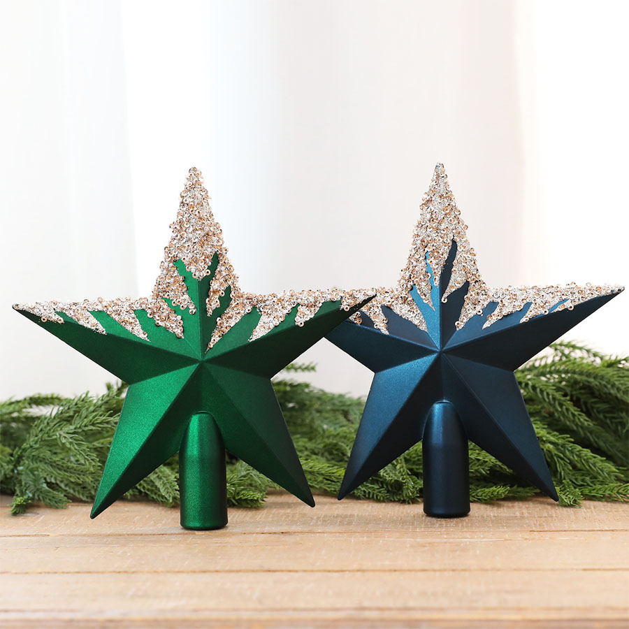 Electroplated Painted Tree Top - Star Tree Topper recension och pris