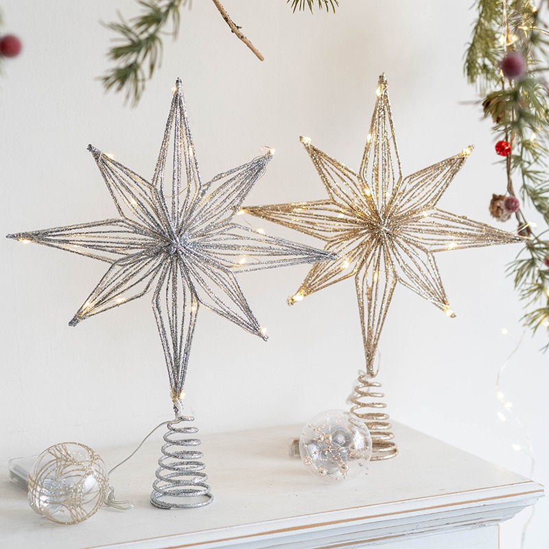 Christmas Decoration Iron Tree - Star Tree Topper recension och pris