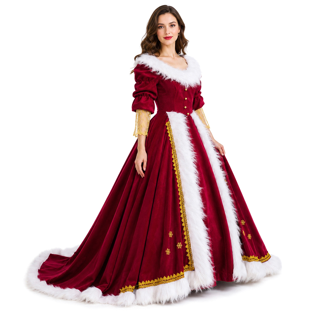Deluxe Mrs Claus Costumes Adul - Ornament Ball Set recension och pris
