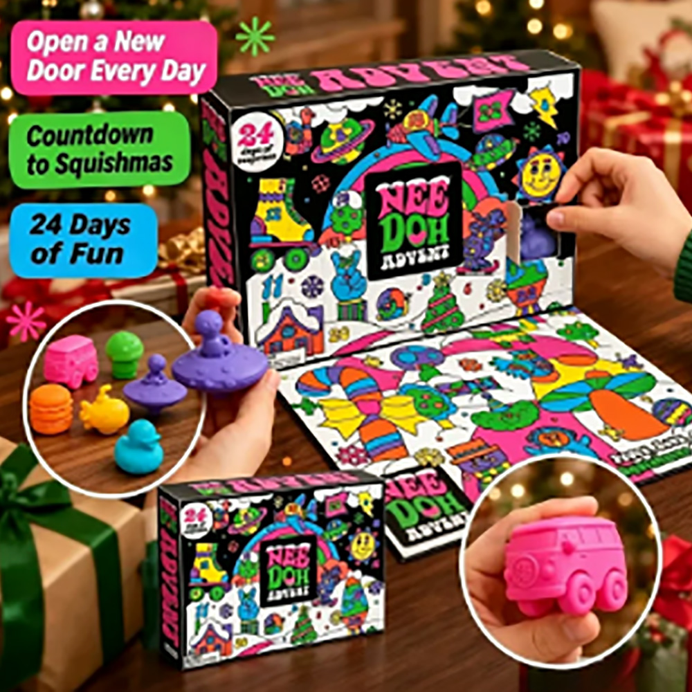 24Pcs Nee‑Doh Squish Fidget Ad - Advent Calendar Gift recension och pris